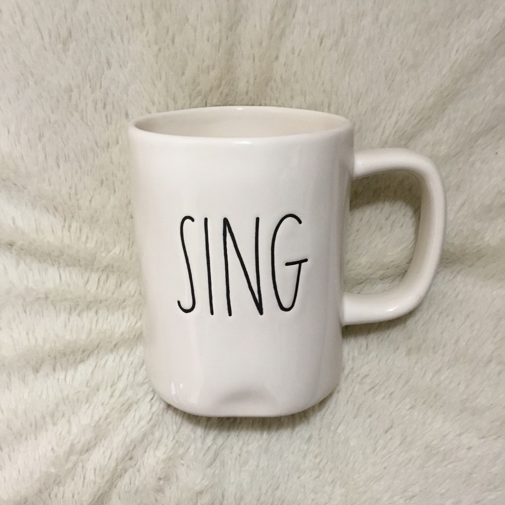 Rae Dunn LL SING Ceramic Mug NWT New BIN A